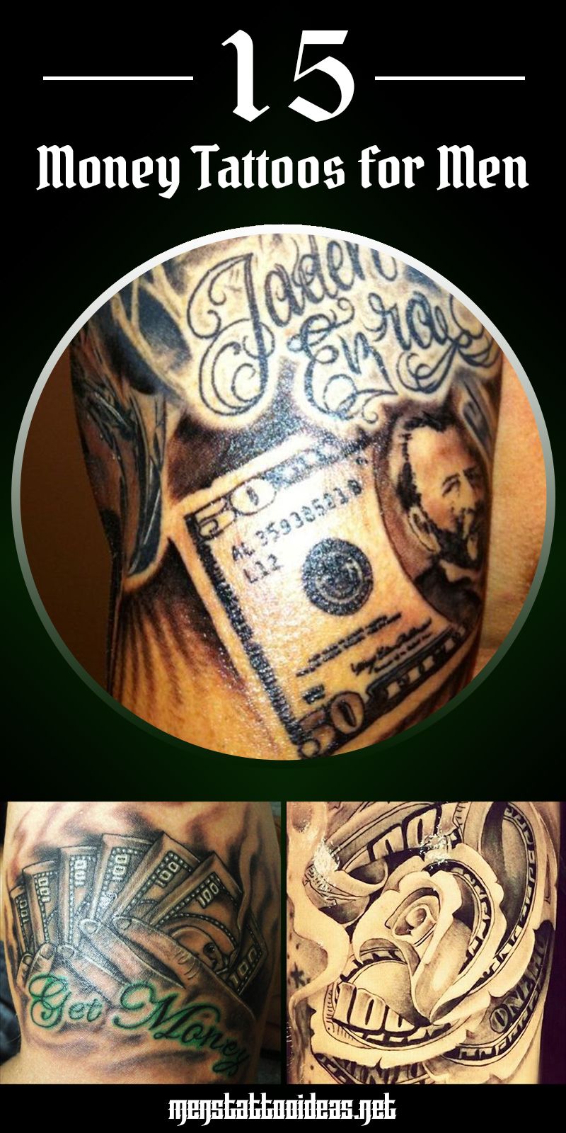 money tattoos for men 0026