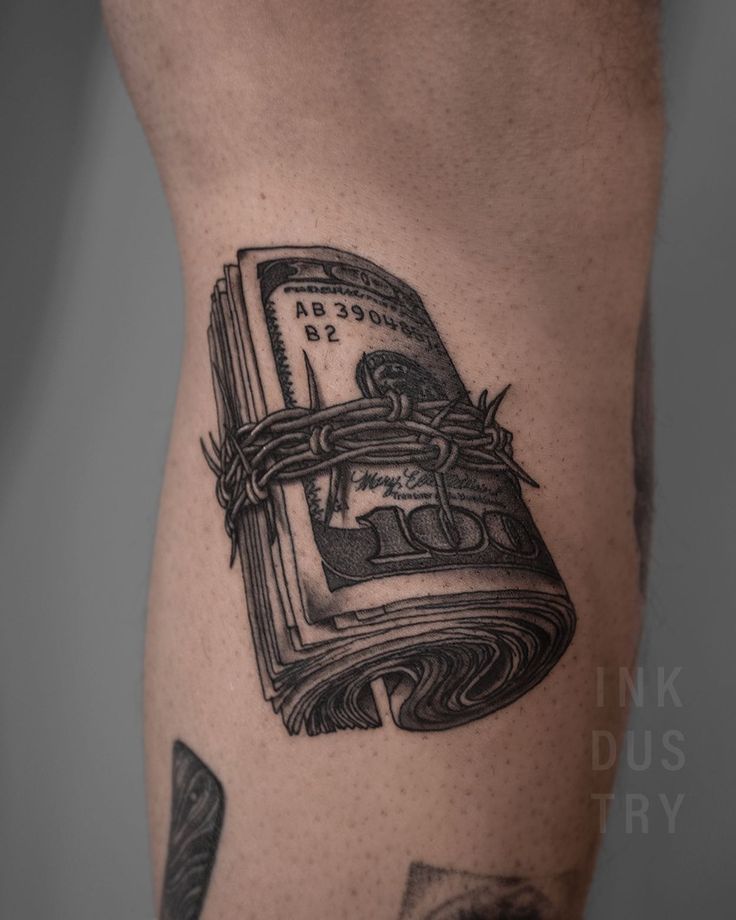 money tattoos for men 0049