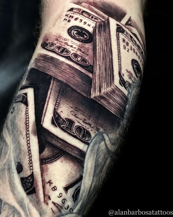 money tattoos for men 0057