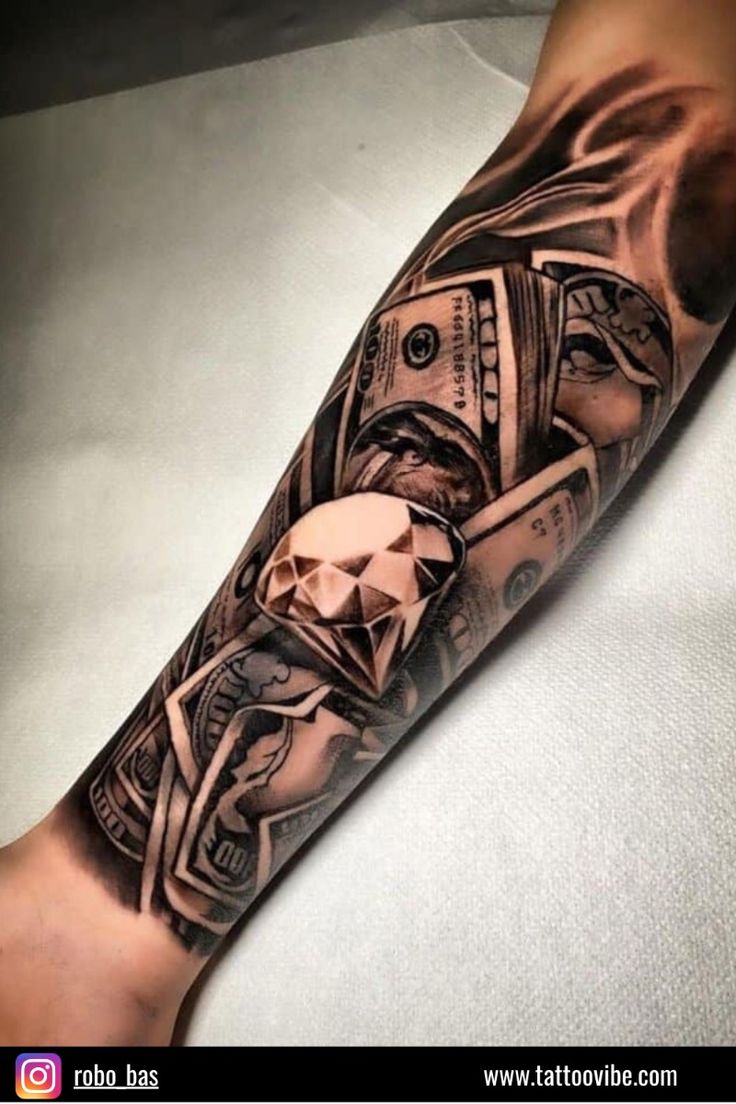 money tattoos for men 0069