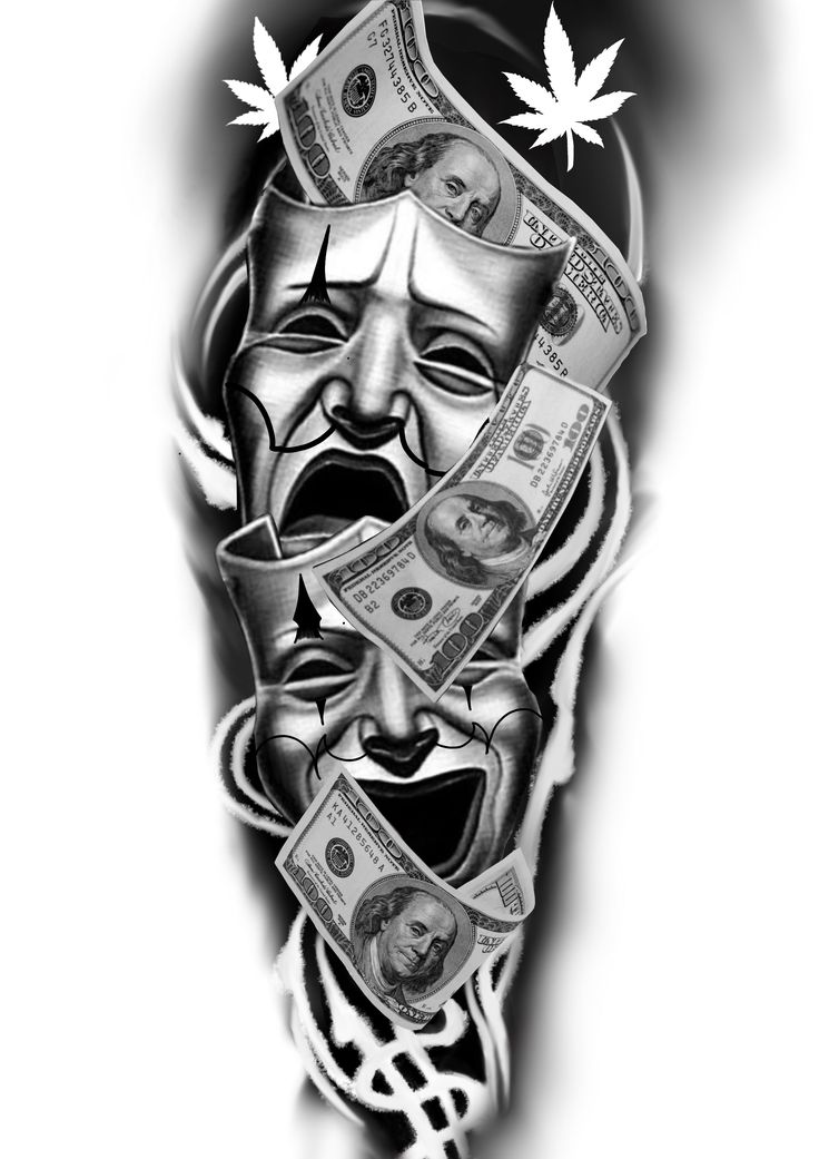 money tattoos for men 0073