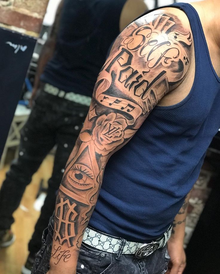 money tattoos for men 0075