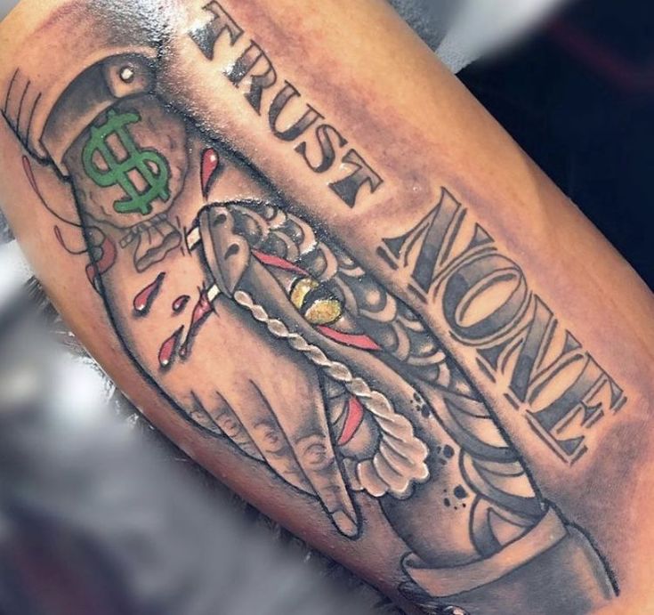 money tattoos for men 0081