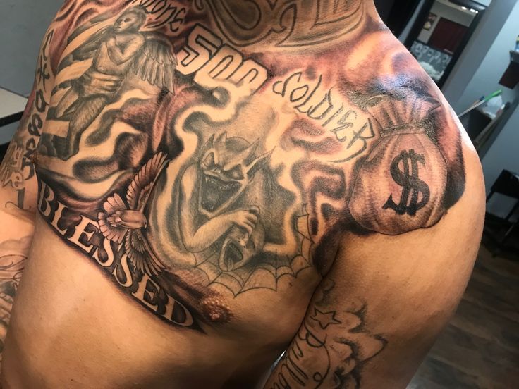 money tattoos for men 0083