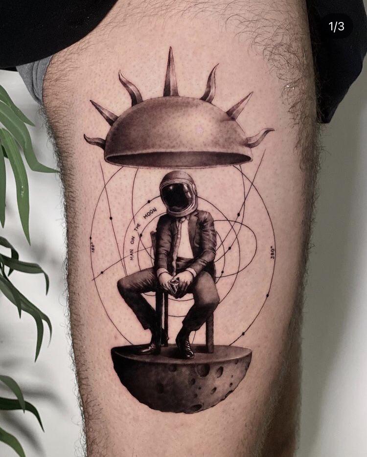 moon phase tattoos for men