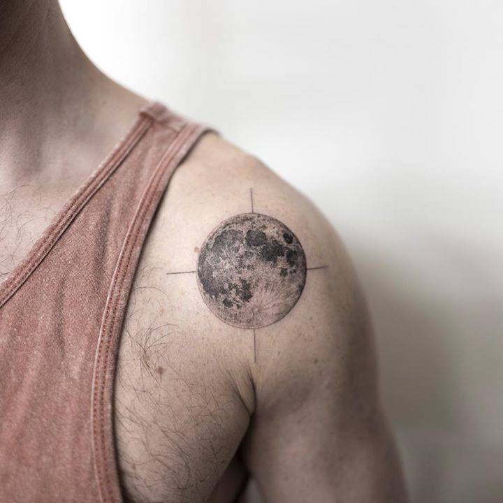 moon tattoos for men 0015