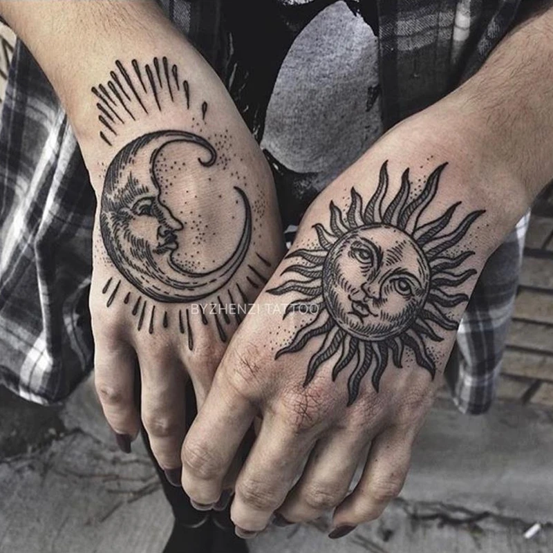 moon tattoos for men 0027