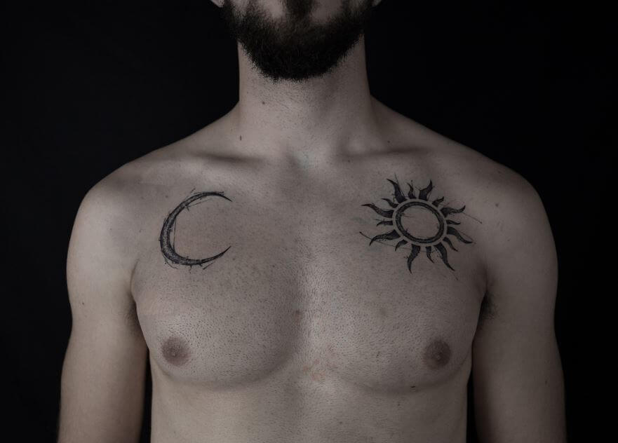 moon tattoos for men 0047