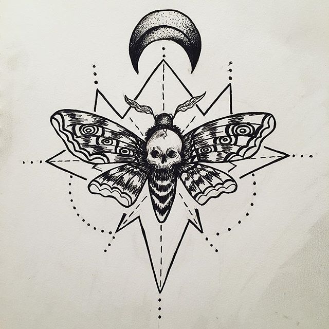 moth tattoos for men 0011