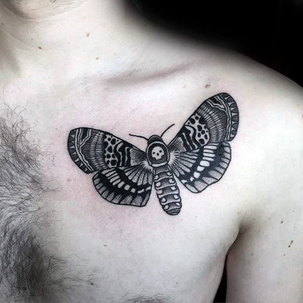 moth tattoos for men 0013