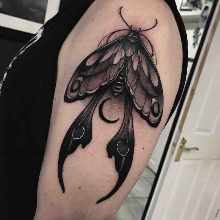 moth tattoos for men 0021