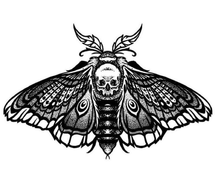 moth tattoos for men 0023