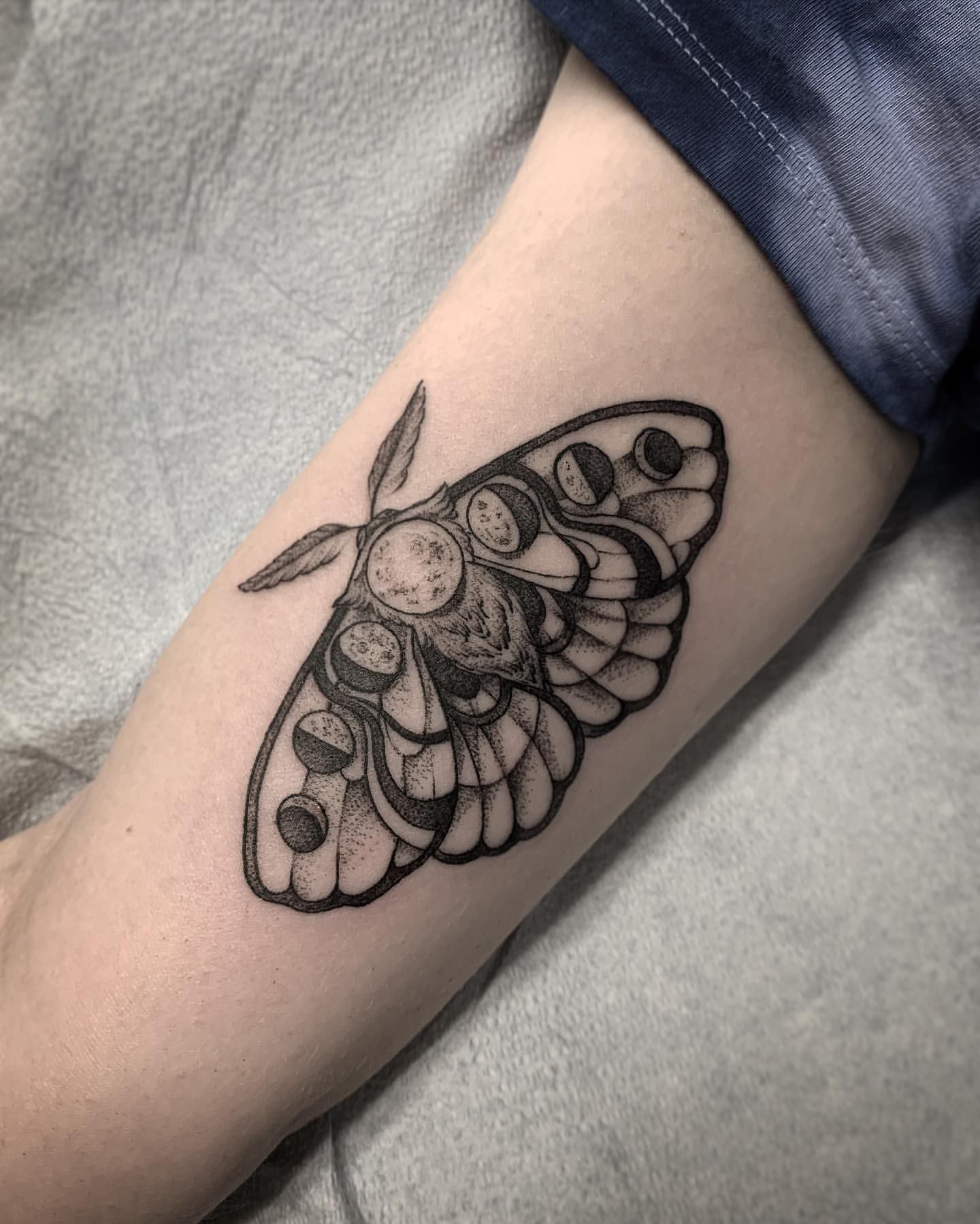 moth tattoos for men 0026