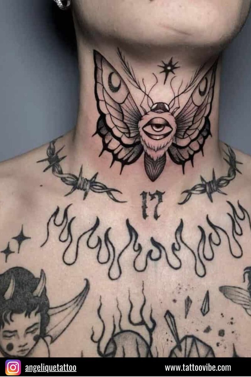 moth tattoos for men 0035