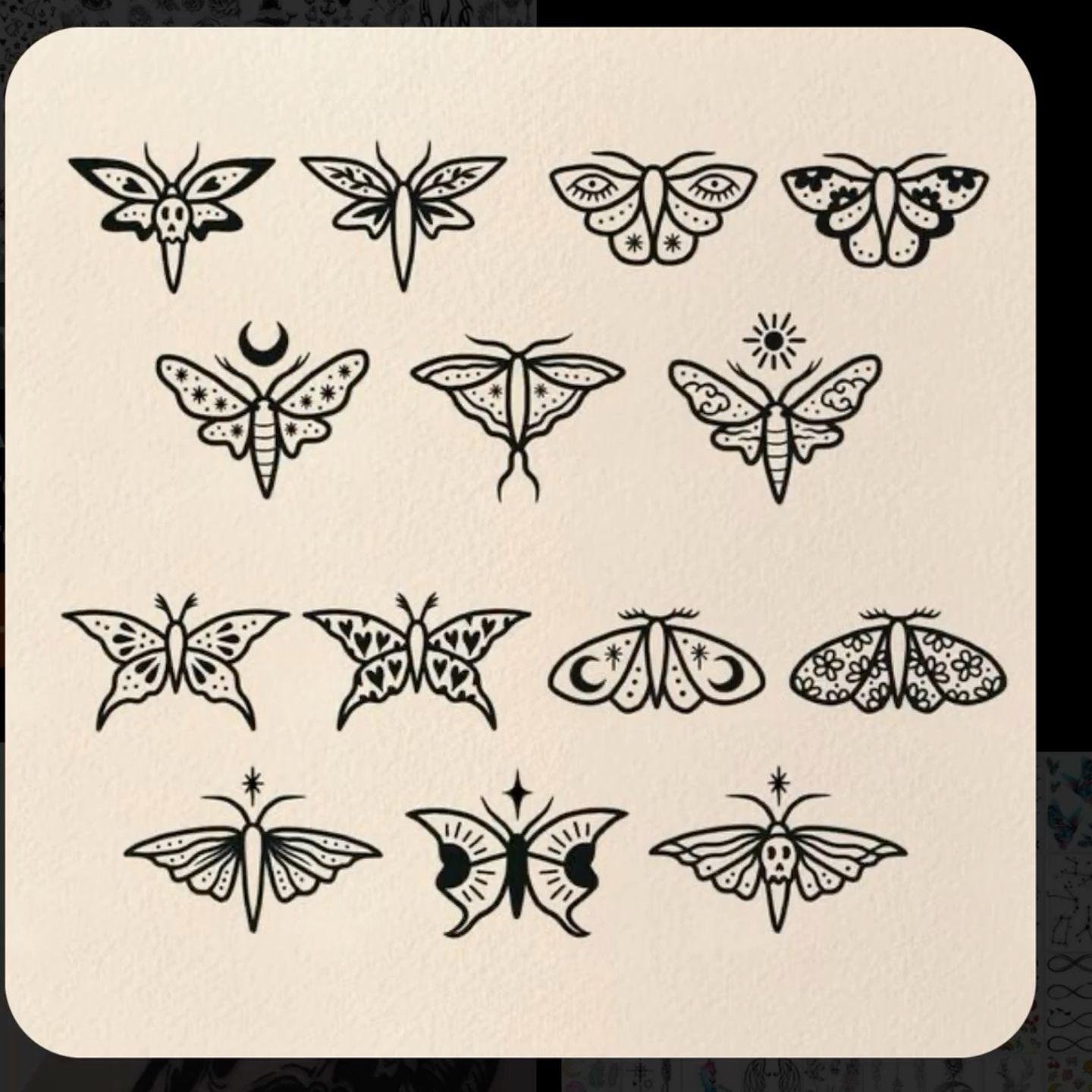 moth tattoos for men 0044