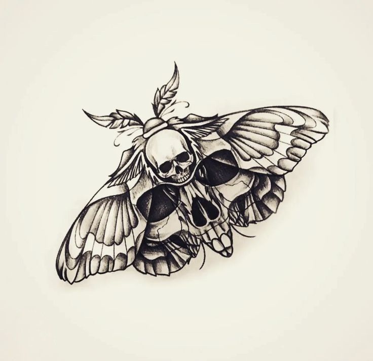 moth tattoos for men 0046