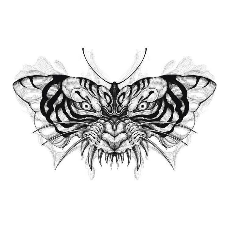 moth tattoos for men 0051