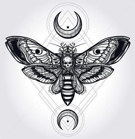 moth tattoos for men 0074