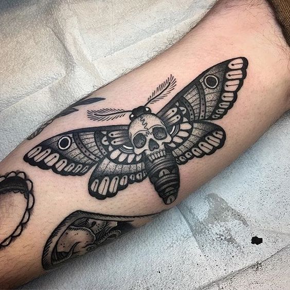 moth tattoos for men 0083