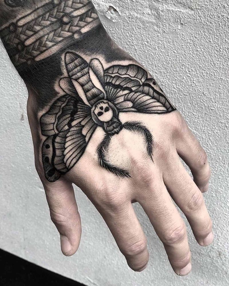 moth tattoos for men 0087