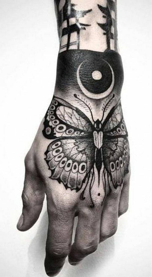 moth tattoos for men 0090