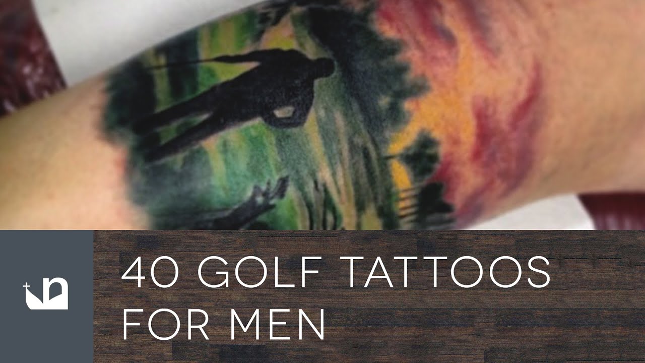 motivational golf tattoos for men