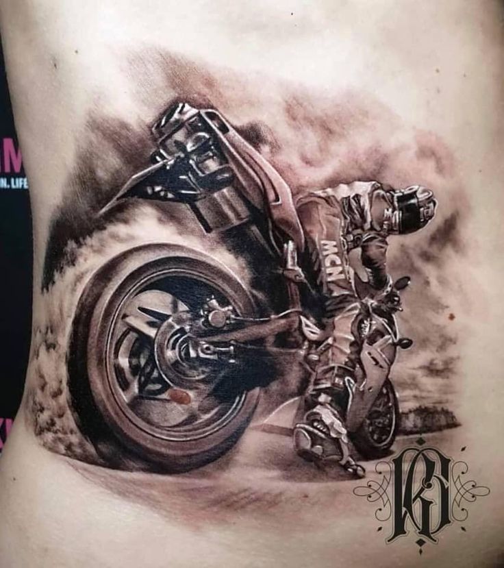 motorcycle tattoos for men 0048