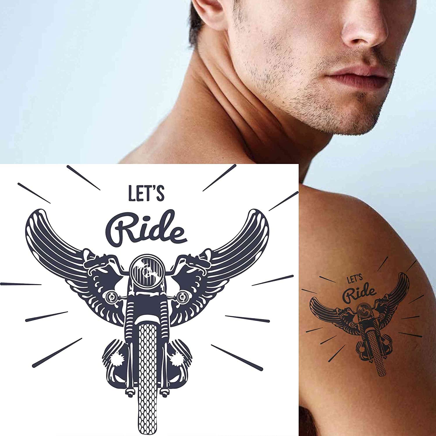 motorcycle tattoos for men 0049