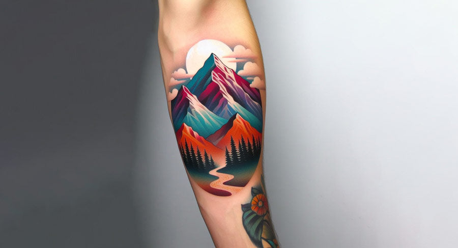 mountain tattoos for men 0024