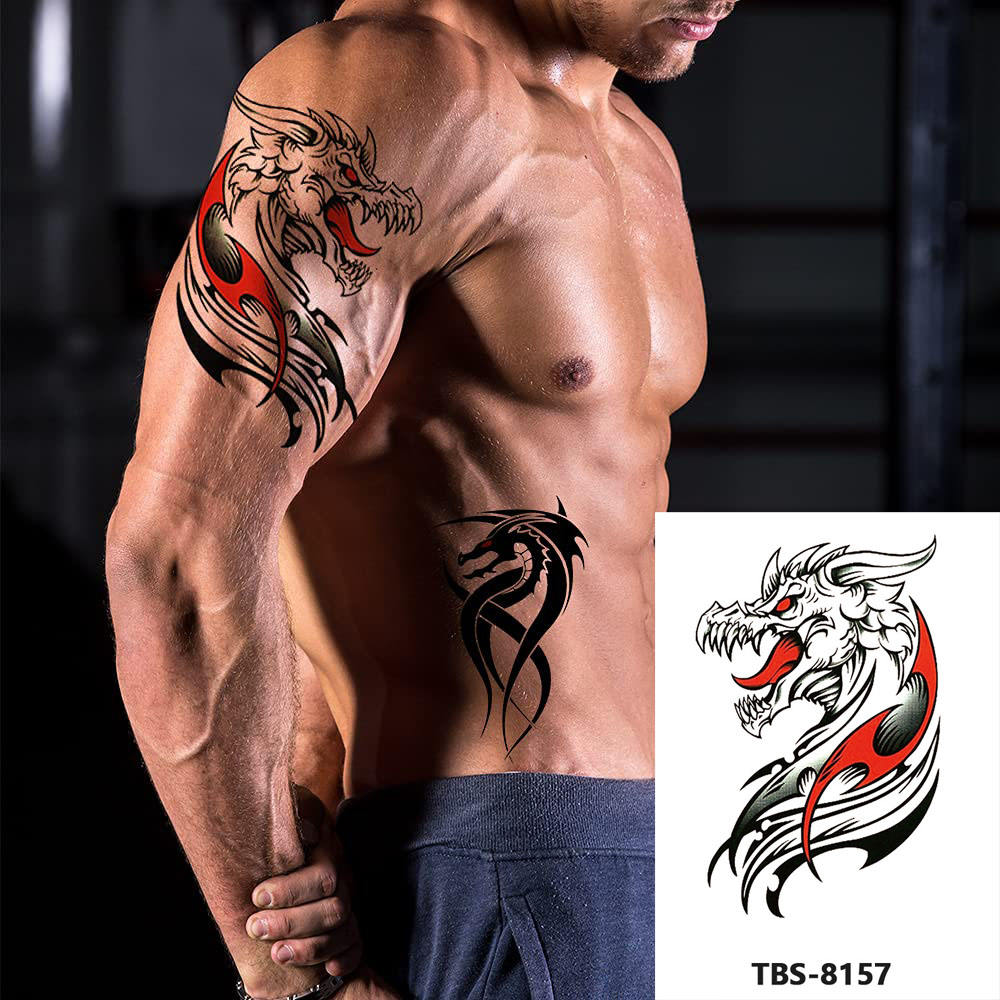 mythical dragon tattoos for men