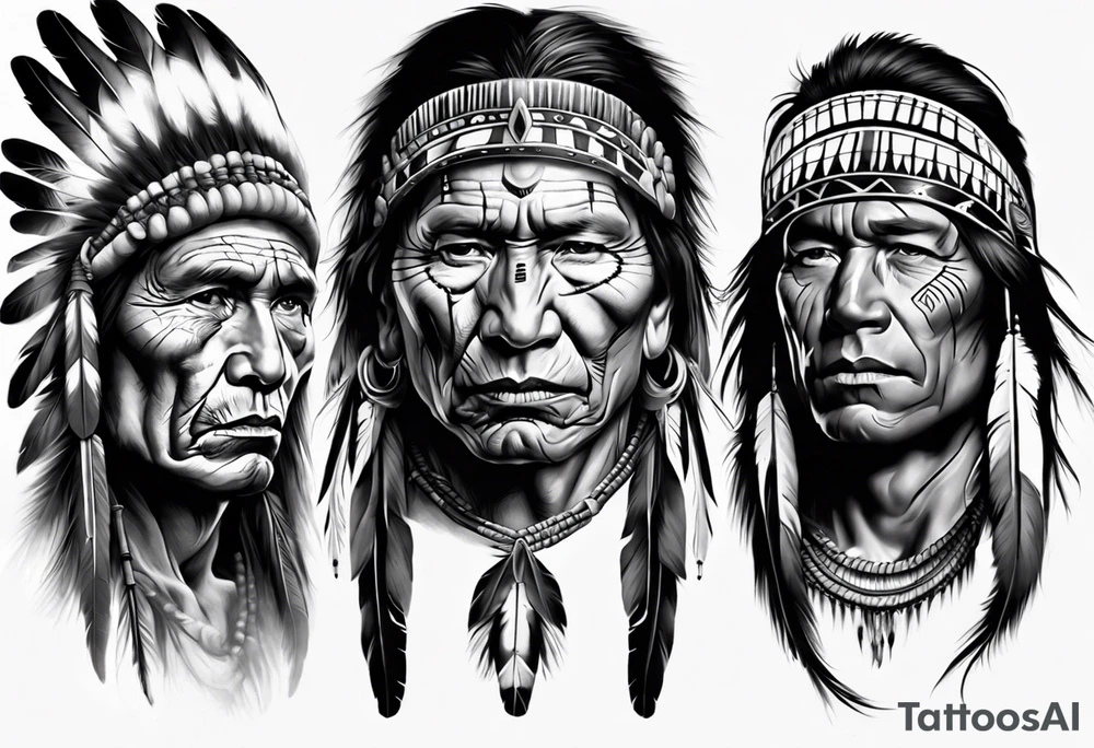 native American tribal tattoos for men