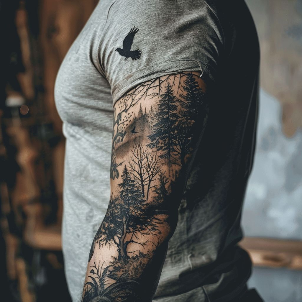 nature tattoos for men 0098