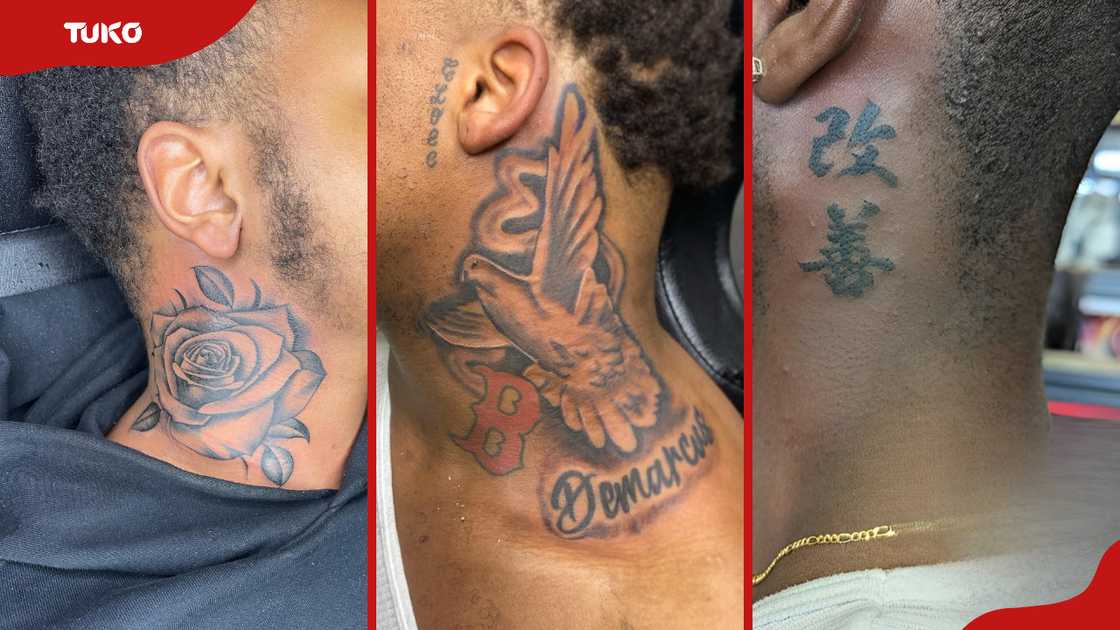 neck tattoo ideas for black men