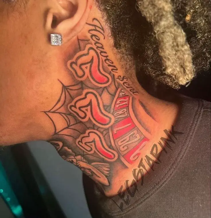 neck tattoos for black men 0021