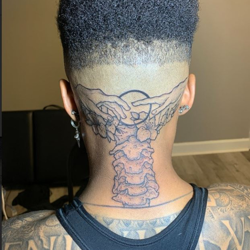 neck tattoos for black men 0032