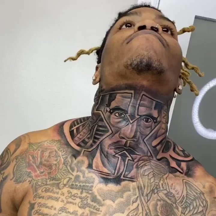 neck tattoos for black men 0036