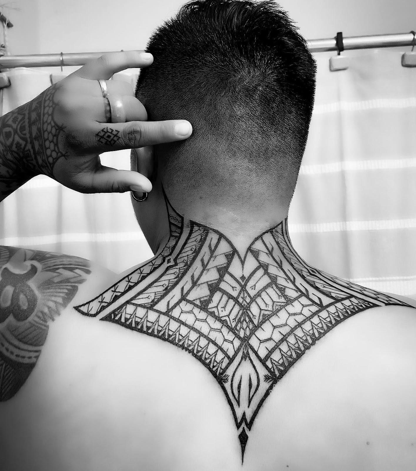 neck tattoos for black men 0037