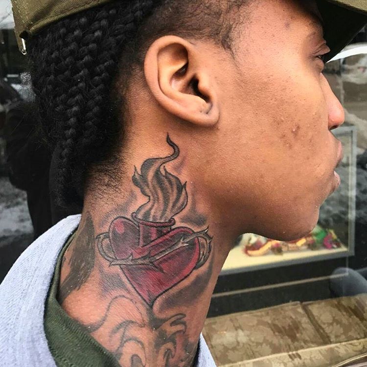 neck tattoos for black men 0072