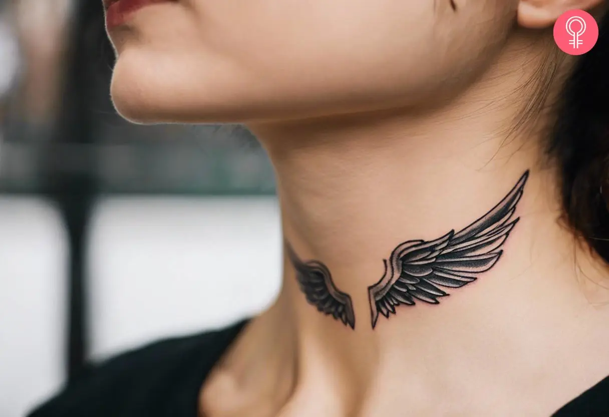 neck tattoos for men wings 0040