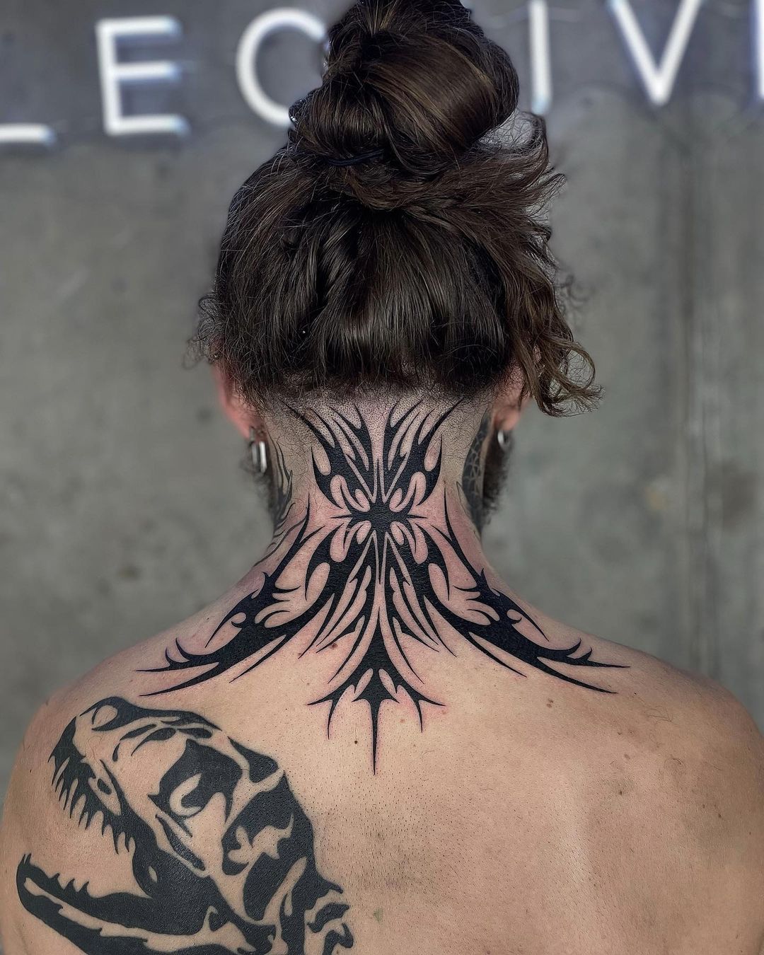 neck tattoos for men wings 0058