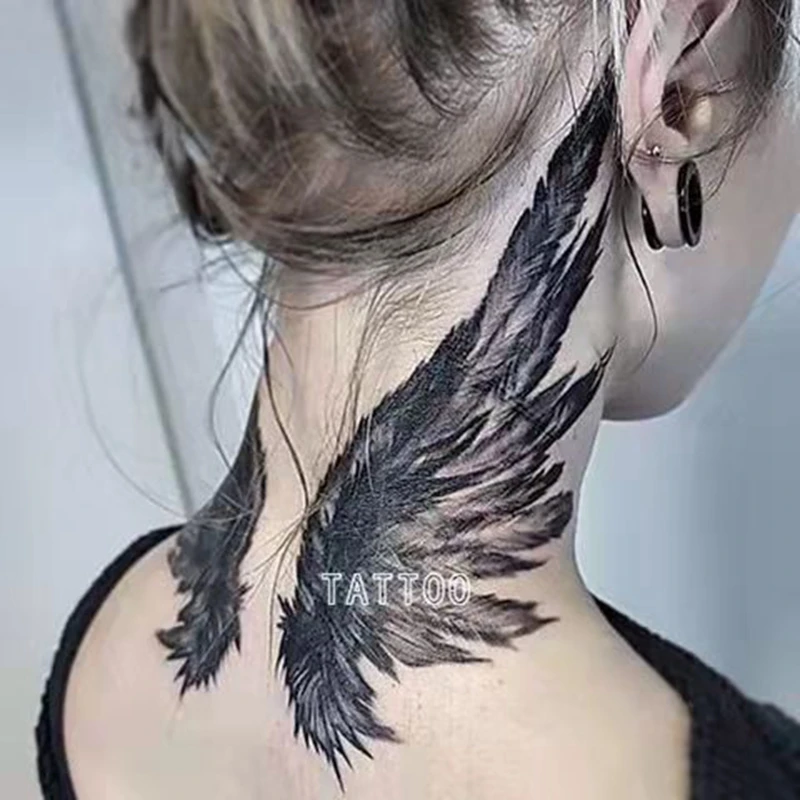 neck tattoos for men wings 0069