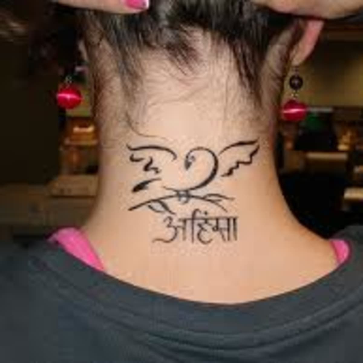 neck tattoos for men wings 0083