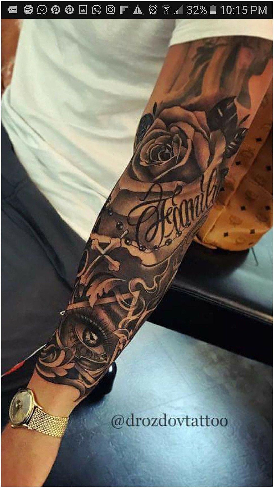 nice sleeve forearm tattoos for black men