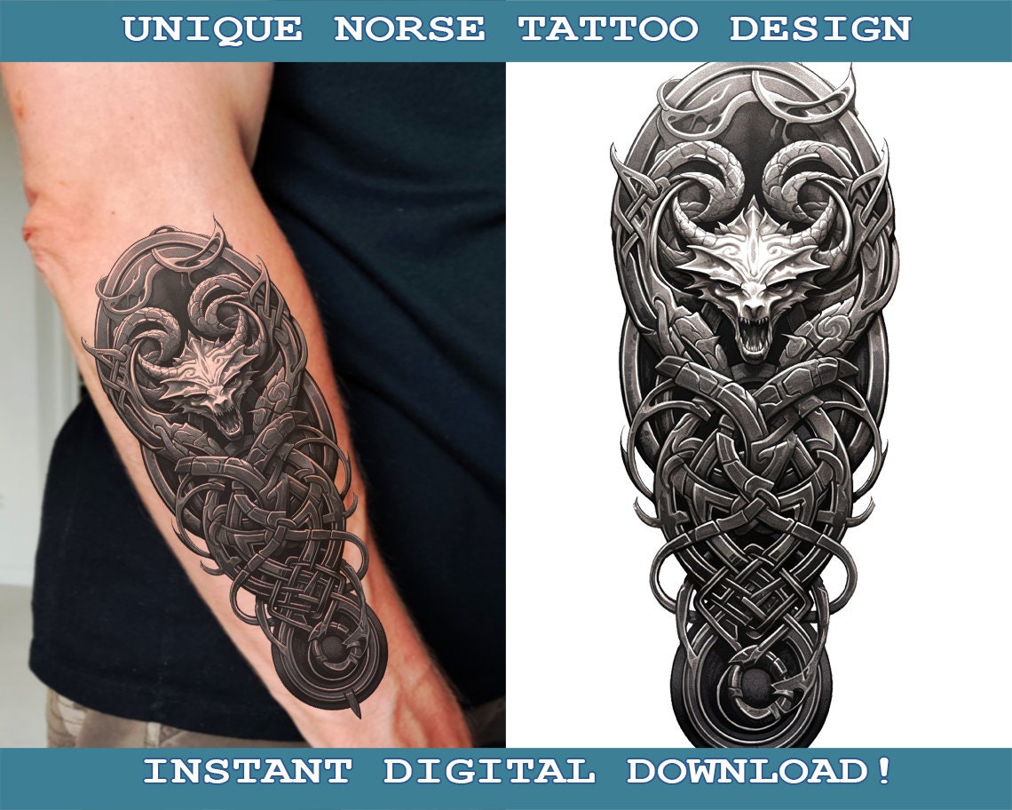 nordic forearm tattoos for men 0011