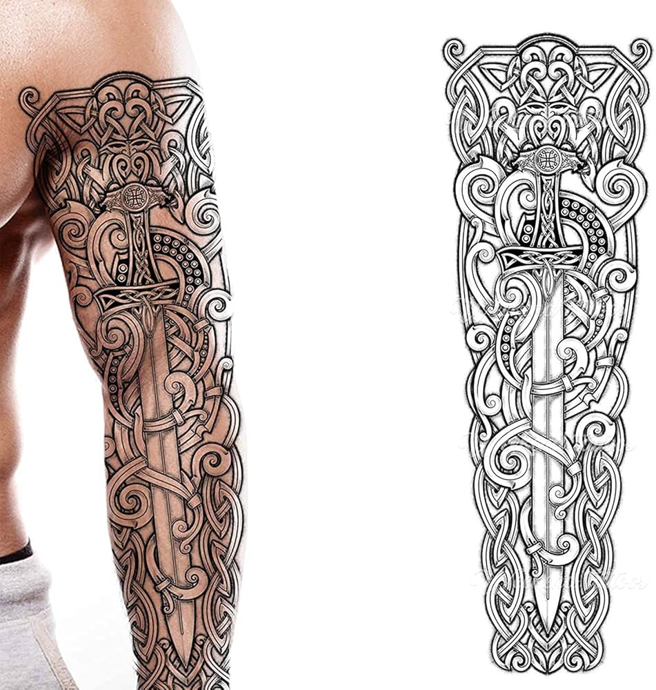 nordic forearm tattoos for men 0019