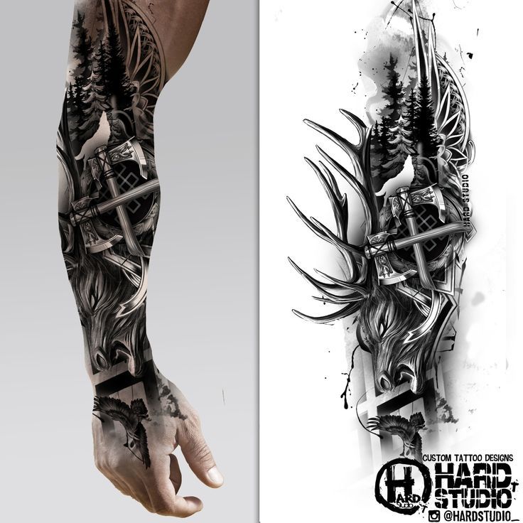 nordic forearm tattoos for men 0076