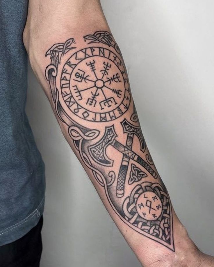 nordic forearm tattoos for men 0095