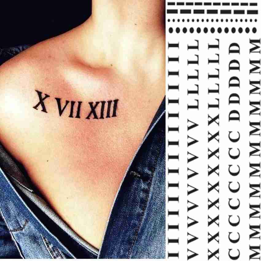 number tattoos for men trends