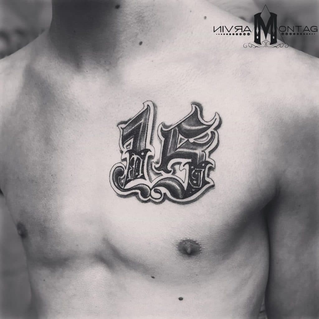 number tattoos for men 0023