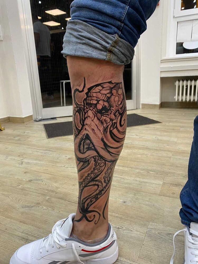 octopus sleeve tattoos for men